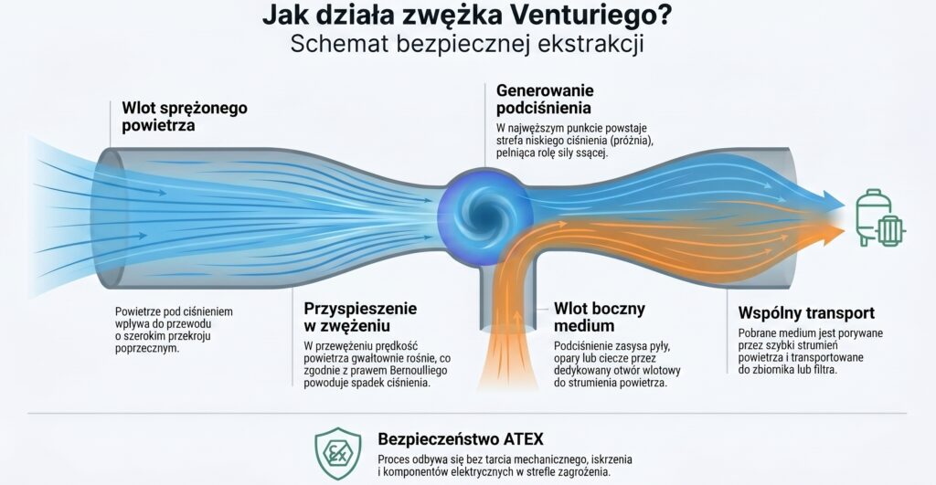 Zasada działania zwężki Venturiego